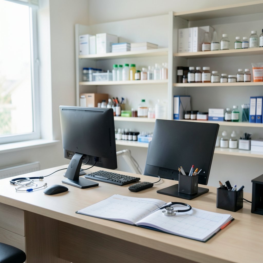 organização no consultório